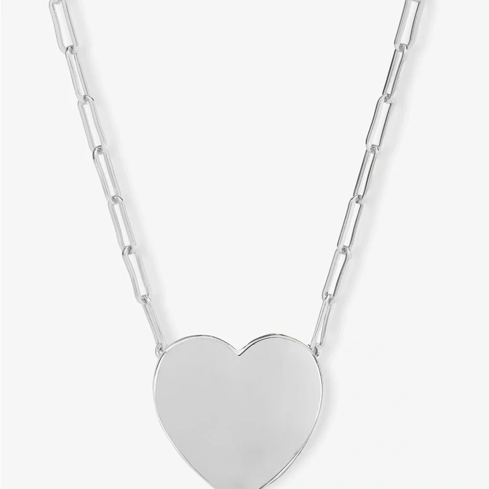 NWT - MELINDA MARIA Limited Edition Silver Heart Necklace - Picture 4 of 5